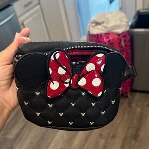 Disney Black and Red Minnie Mouse Polka Dot Purse